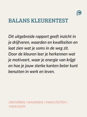 Balans kleurentest loopbaantest mobiel