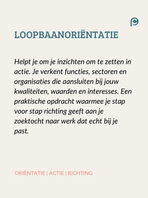 Loopbaanorientatie loopbaantest mobiel