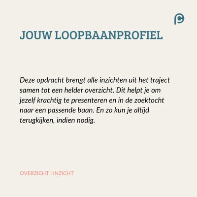 PERSOONLIJK PROFIEL loopbaantest desktop